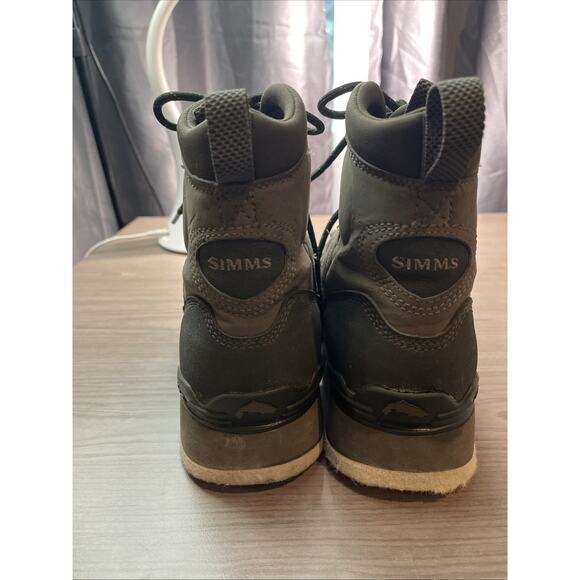 Simms Wading Boots Felt Sole Shoes Mens Size 8 Fly Fishing Outdoor Gray - Picture 8 of 15